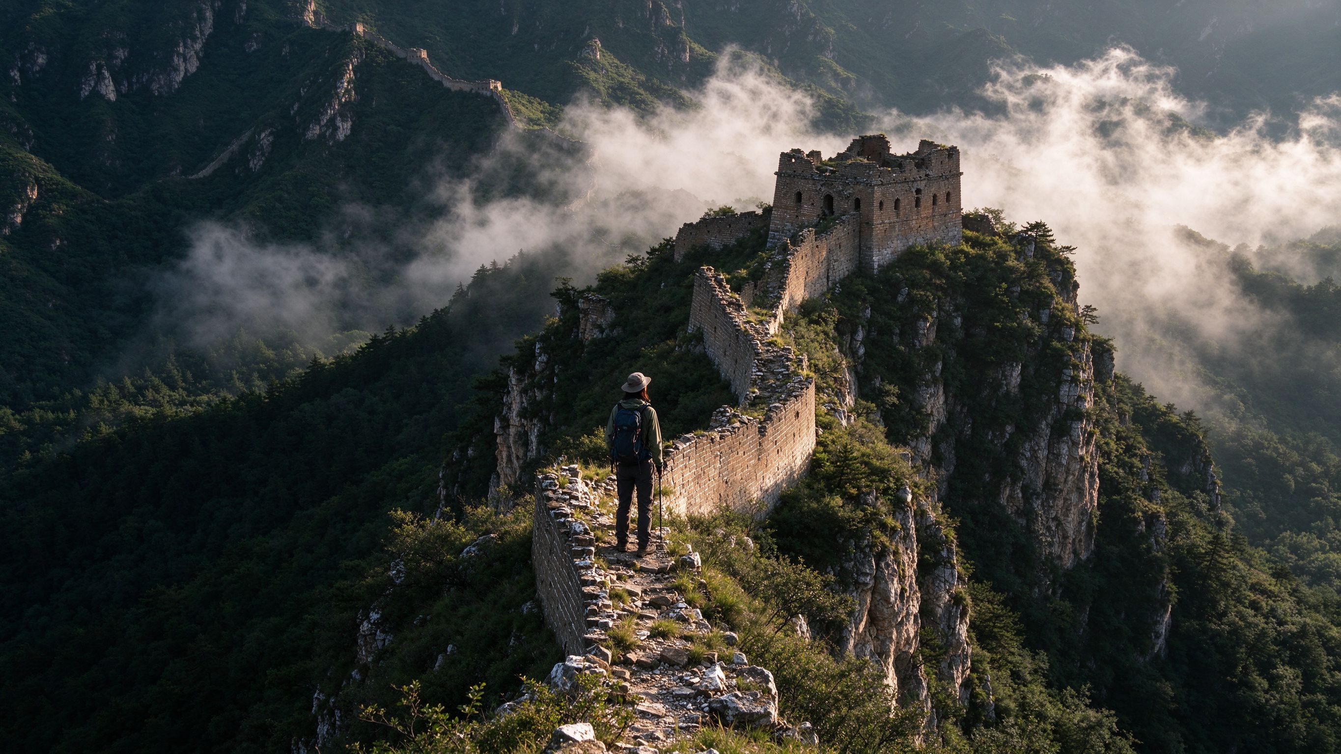 Hiking from Jiankou to Mutianyu Great Wall