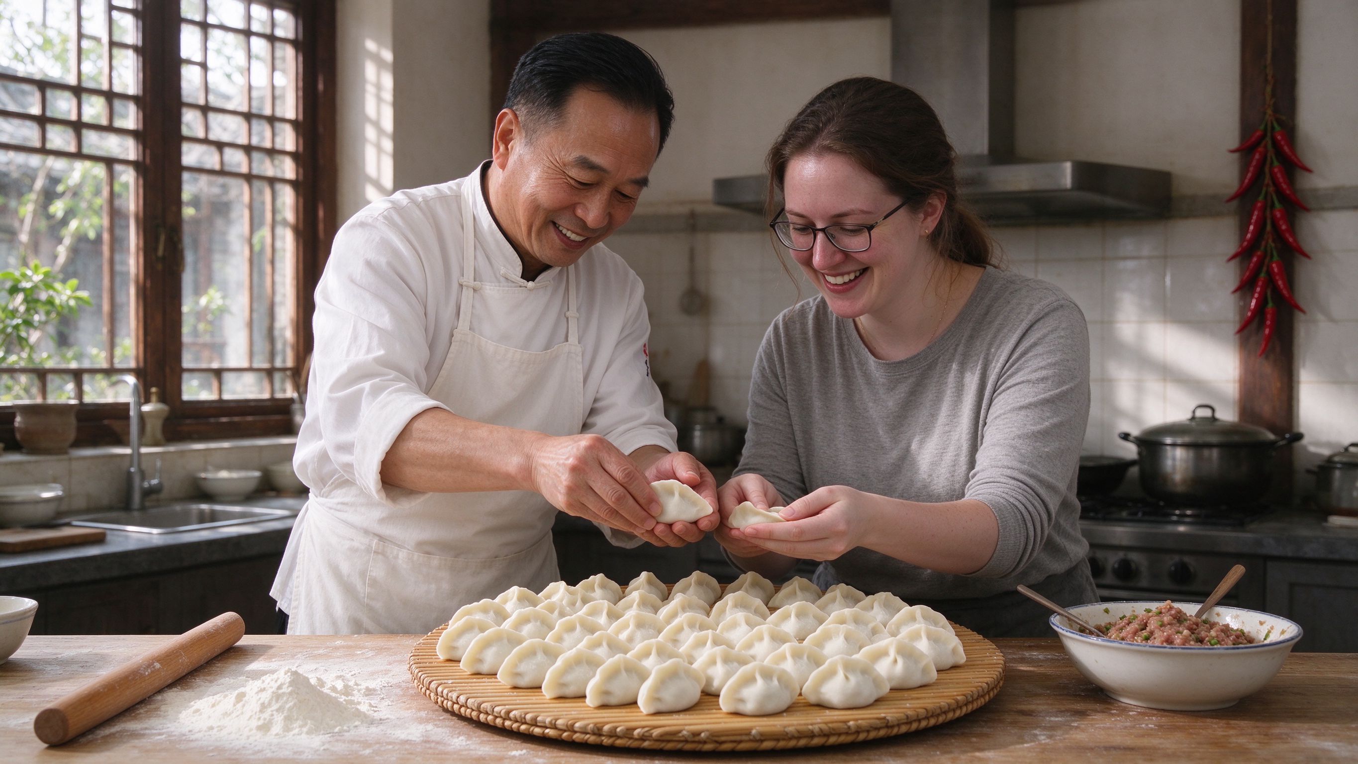 Private Family Dumpling Cooking Experience